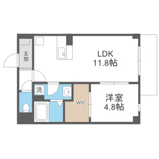SOLASIA residence 九条【1階】の間取り