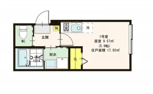 ノリス大島【2階】の間取り
