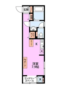 STEPS白新町B棟【1階】の間取り