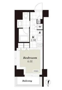 レジデンシャルステート白金【5階】の間取り