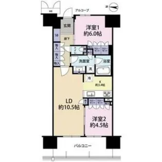 ローレルスクエアOSAKALINK【14階】の間取り