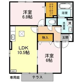 スクエアガーデン A【1階】の間取り