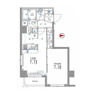 東京都墨田区東駒形4【マンション】の間取り