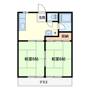 西田ハイツ【1階】の間取り