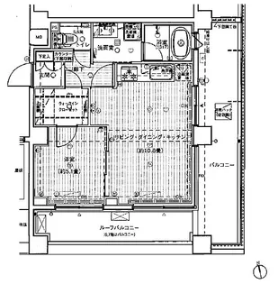プレール・ドゥーク新宿御苑II【7階】の間取り