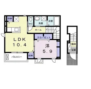 コリーヌ春日A【2階】の間取り
