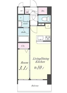 埼玉県川口市末広1【マンション】の間取り