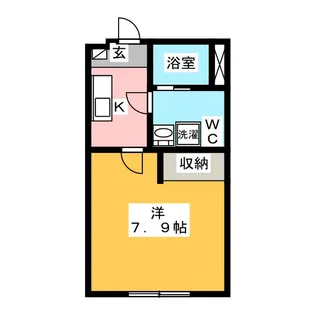 ラシュレ東川口【2階】の間取り