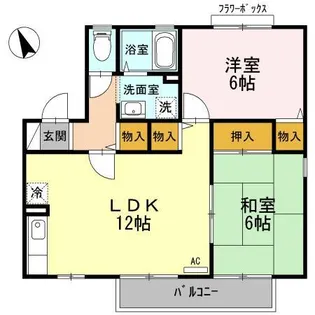 シャルマンHAMAB【2階】の間取り