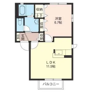 エスポワールA(毛呂山)【2階】の間取り