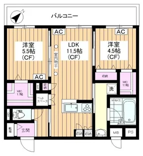 【新築☆旭化成ヘーベルメゾン】Arete氷川台【3階】の間取り