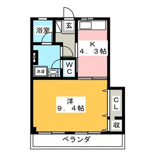 足立マンション【2階】の間取り