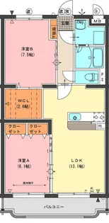 アースライト植木【4階】の間取り
