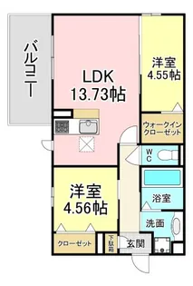 福岡県北九州市若松区用勺町【アパート】の間取り