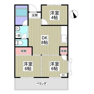埼玉県さいたま市大宮区上小町【マンション】の間取り