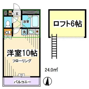 東京都世田谷区桜上水2【アパート】の間取り