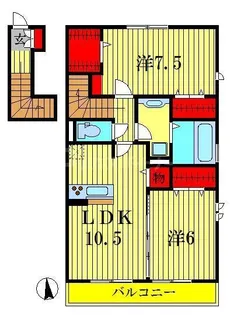 リンデンハイツII【2階】の間取り