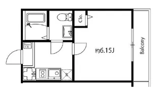 横浜コリーヌモダン【1階】の間取り
