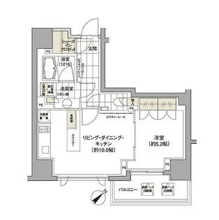 パークハビオ渋谷【4階】の間取り