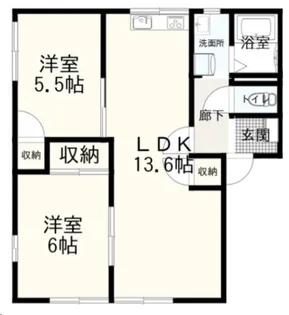カーサ鍋島IIA【2階】の間取り