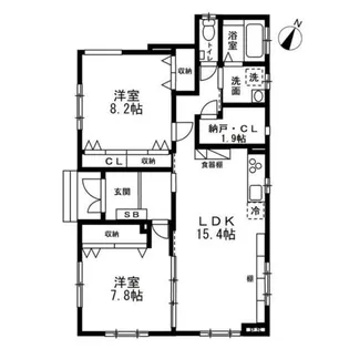 リフージョ一刻【1階】の間取り