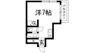 メゾン槻木【3階】の間取り