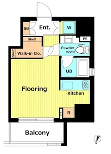 東京都渋谷区恵比寿3【マンション】の間取り