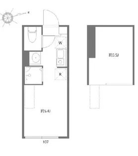 ハーモニーテラス上中里【1階】の間取り