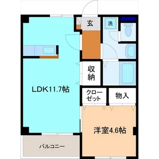 MEGERE【3階】の間取り