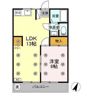 パステロードII番館【2階】の間取り