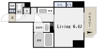 W-STYLE難波【4階】の間取り