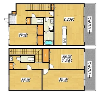 大阪府大阪市平野区加美鞍作1【マンション】の間取り
