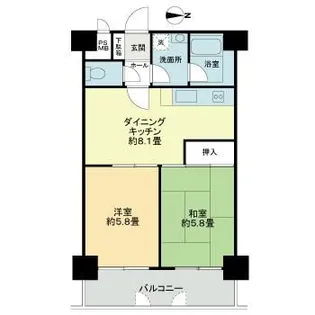 ライオンズマンション堀川【11階】の間取り