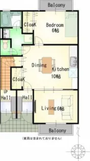 ヨーロピアンシャレー芝B【1階】の間取り