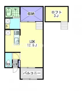 カシェットイン都北【2階】の間取り