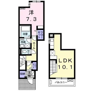 ファン ライヴリーS【1階】の間取り