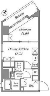 ラクレイス横濱関内【7階】の間取り