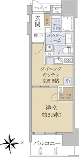 グローベルザ・スイート上野【9階】の間取り