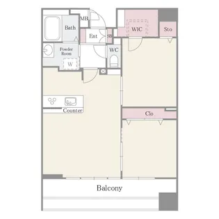 クレアールフレスカ【9階】の間取り