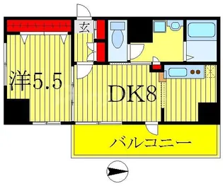 DeLCCS ayase II【9階】の間取り
