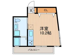 ダイキデュオ目黒【2階】の間取り