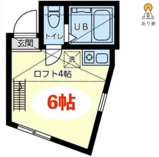 ユナイト本牧クリストフの杜【2階】の間取り