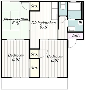 グレープズヒル【1階】の間取り