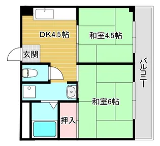Yコーポ【4階】の間取り