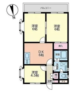 伊沢コーポ【2階】の間取り