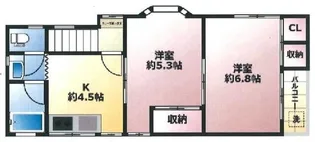 ファーレン上高田【2階】の間取り