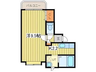 クリーンヴィラ北19条【4階】の間取り