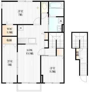 シャノワール柏木【2階】の間取り