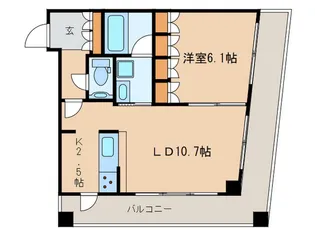 エポノ-ク市ヶ谷の間取り