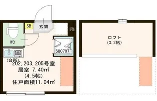 ウェリナ東十条【2階】の間取り